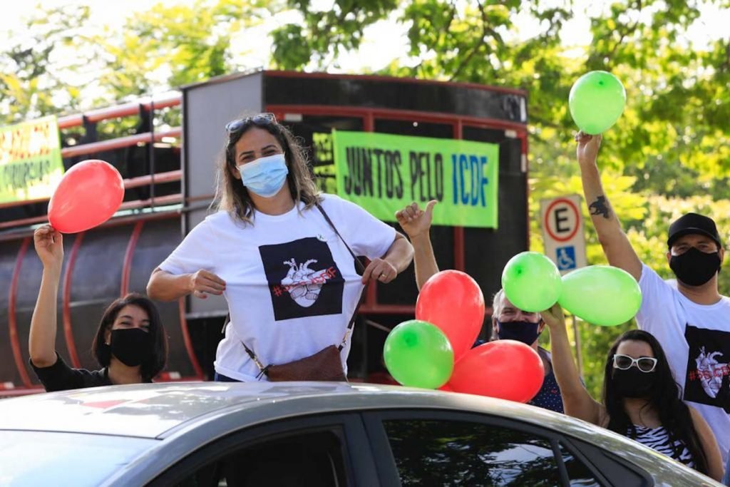 Carreata em prol a normalização do atendimento aos transplantados do ICDF - Instituto de Cardiologia do Distrito Federal