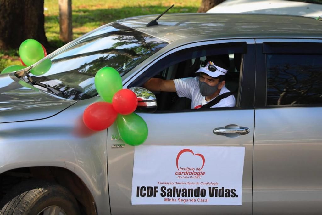 Carreata em prol a normalização do atendimento aos transplantados do ICDF - Instituto de Cardiologia do Distrito Federal